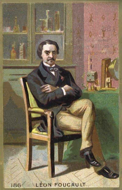 लियोन फौकॉल्ट का पोर्ट्रेट (1819-1868), फ्रांसीसी भौतिक विज्ञानी। द्वारा अज्ञात कलाकार