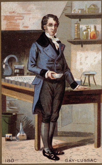 लुई-जोसेफ गे-लुसाक (लुई जोसेफ गे लुसैक) (1778 - 1850), फ्रांसीसी भौतिक विज्ञानी और रसायनज्ञ का पोर्ट्रेट। द्वारा अज्ञात कलाकार