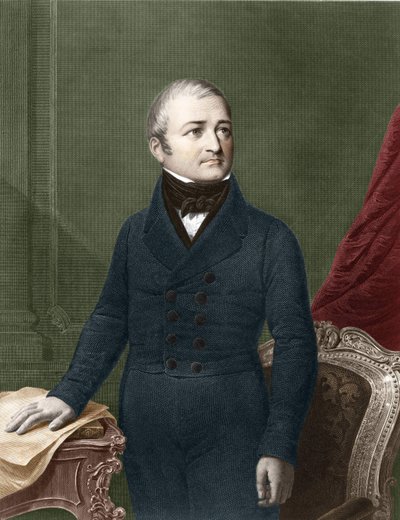 लुई एडोल्फ थियर्स (1797 - 1877) का पोर्ट्रेट युवा। द्वारा अज्ञात कलाकार