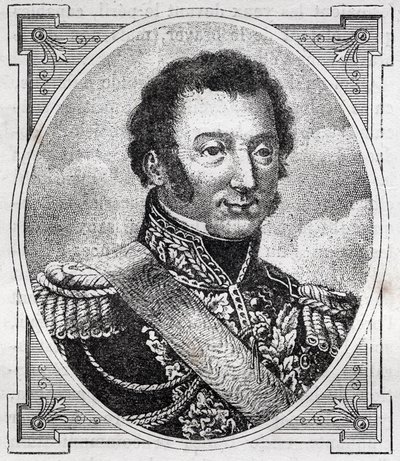 लुई अगस्टे विक्टर डी घैसने डी बोरमोंट (1773-1846), फ्रांस के मार्शल का पोर्ट्रेट। द्वारा अज्ञात कलाकार