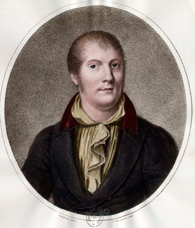 लुई स्पोर का पोर्ट्रेट (1784 - 1859), फ्रांसीसी संगीतकार। 19वीं सदी की नक्काशी। निजि संग्रह। द्वारा अज्ञात कलाकार