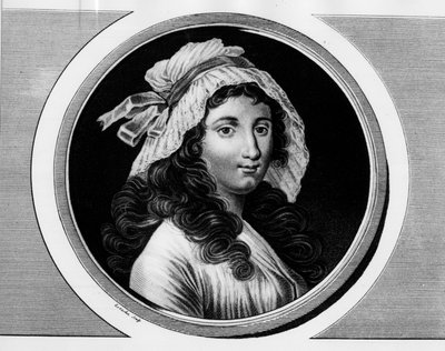 मैरी ऐनी चार्लोट कॉर्डे का पोर्ट्रेट (1768-1793)। "" फ्रांसीसी क्रांति के ऐतिहासिक चित्रों का पूरा संग्रह, तीन खंडों में उत्कीर्णन। "" 1804। द्वारा अज्ञात कलाकार