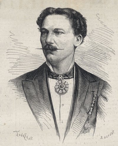 मारियस कैज़नेउवे का पोर्ट्रेट (1839-1913) फ्रेंच प्रेस्टीडिजिटेटर। द्वारा अज्ञात कलाकार