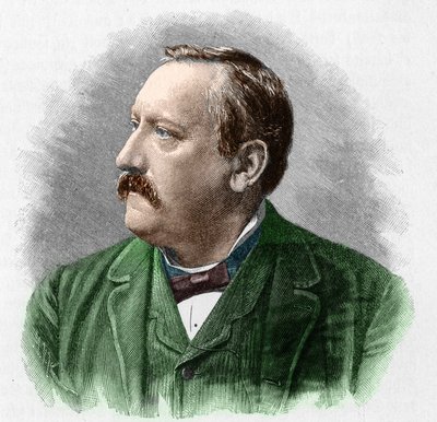 मार्टिन ग्रीफ का पोर्ट्रेट (1839-1911) जर्मन कवि। द्वारा अज्ञात कलाकार