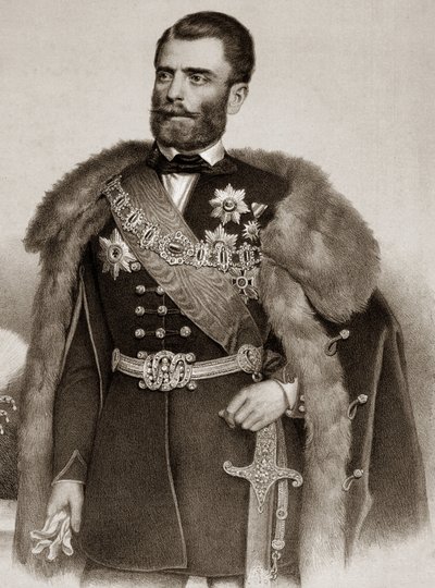 मिशेल III ओब्रेनोविक का पोर्ट्रेट 1823-1868 सर्बिया के राजकुमार - मिहैलो ओब्रेनोविक III सर्बिया के राजकुमार द्वारा अज्ञात कलाकार
