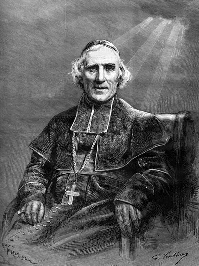 मॉन्सिग्नर का पोर्ट्रेट: जोसेफ हिप्पोलीटे गुइबर्ट (1802-1886)। द्वारा अज्ञात कलाकार