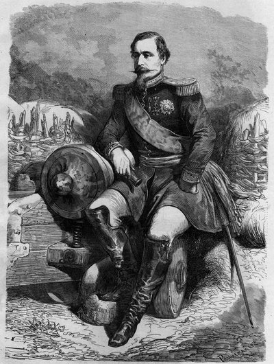 नेपोलियन III का पोर्ट्रेट (1808-1873), फ्रांसीसी सम्राट। द्वारा अज्ञात कलाकार