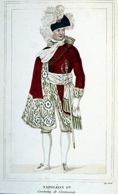 औपचारिक पोशाक में नेपोलियन I (1769 - 1821) का पोर्ट्रेट। द्वारा अज्ञात कलाकार