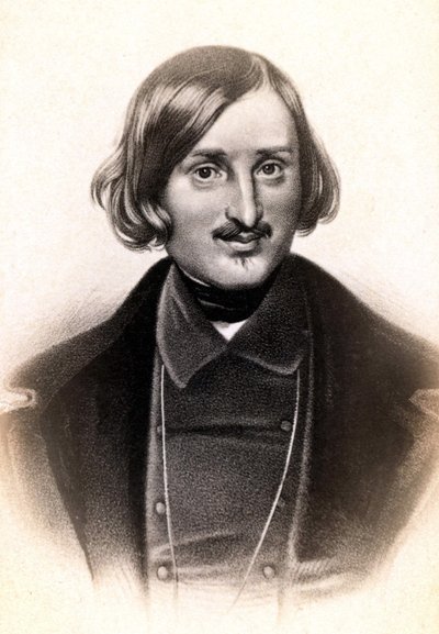 निकोलाई वासिलीविच का पोर्ट्रेट, फ्रांसीसी निकोलस गोगोल (1809 - 1852), रूसी लेखक में कहा गया है। उत्कीर्णन एस.डी. 19 वी सदी। द्वारा अज्ञात कलाकार
