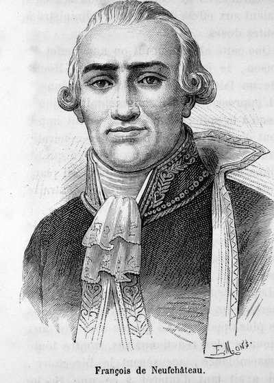 निकोलस लुई फ्रेंकोइस डी नेफचैटो (1750-1828), फ्रांसीसी लेखक और राजनीतिज्ञ का पोर्ट्रेट। द्वारा अज्ञात कलाकार