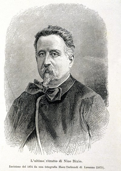 नीनो बिक्सियो का पोर्ट्रेट (1821-1873) इतालवी राजनीतिज्ञ द्वारा अज्ञात कलाकार