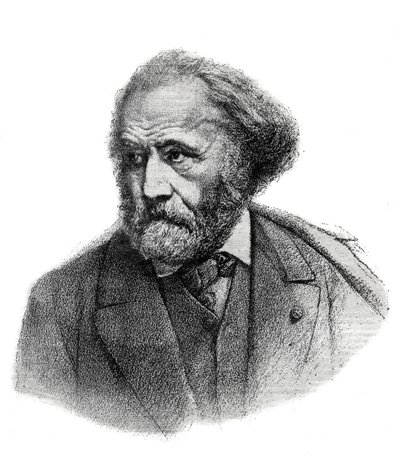 पॉल चेनवार्ड का पोर्ट्रेट (1807-1895), फ्रांसीसी चित्रकार - 1895 का उत्कीर्णन द्वारा अज्ञात कलाकार