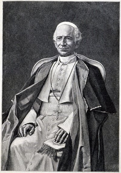 पोप लियोन XIII का पोर्ट्रेट (1810-1903) द्वारा अज्ञात कलाकार