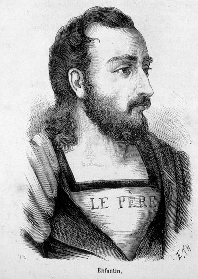 प्रोस्पर बार्थेलेमी एनफैंटिन (1796-1864) का पोर्ट्रेट, फ्रांसीसी इंजीनियर और समाजवादी, सेंट साइमनिज़्म (सेंट साइमनिज़्म) का प्रचारक। द्वारा अज्ञात कलाकार