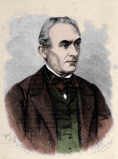 प्रोस्पर मेरिमी का पोर्ट्रेट फ्रांसीसी लेखक (1803-1870)।) / लीमेज द्वारा अज्ञात कलाकार