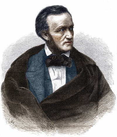 रिचर्ड वैगनर का पोर्ट्रेट (1813 - 1883)। द्वारा अज्ञात कलाकार