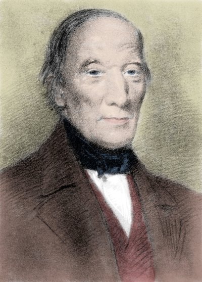रॉबर्ट ओवेन (1771-1858), ब्रिटिश परोपकारी और समाजवादी का पोर्ट्रेट। द्वारा अज्ञात कलाकार