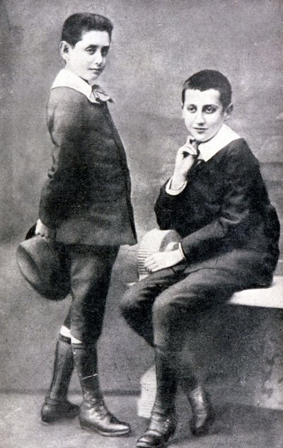 रॉबर्ट और मार्सेल प्राउस्ट का पोर्ट्रेट, एन डी वी 1885। द्वारा अज्ञात कलाकार
