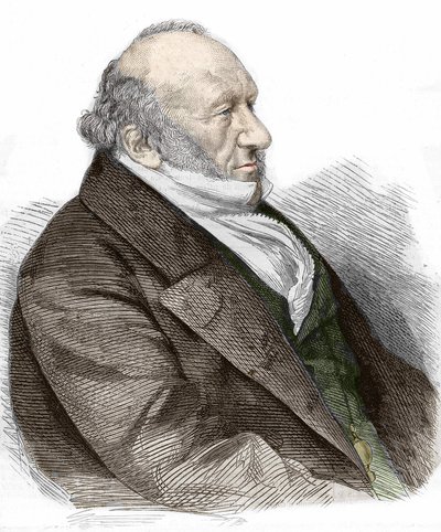 सर मूसा मोंटेफियोर का पोर्ट्रेट (1784-1885) इतालवी मूल के अंग्रेजी बैंकर और परोपकारी। 1867 से उत्कीर्णन। द्वारा अज्ञात कलाकार