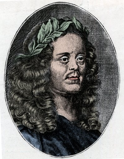 सर विलियम डेवनेंट (डी'वेनेंट) (1606-1668) अंग्रेजी कवि और नाटककार का पोर्ट्रेट - उत्कीर्णन द्वारा अज्ञात कलाकार