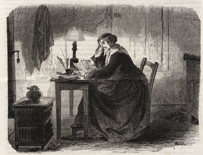 सोफी जर्मेन का पोर्ट्रेट (1776-1831) फ्रांसीसी गणितज्ञ (मैरी-सोफी जर्मेन का पोर्ट्रेट फ्रांसीसी गणितज्ञ, भौतिक विज्ञानी और दार्शनिक) - उत्कीर्णन 1860 - द्वारा अज्ञात कलाकार