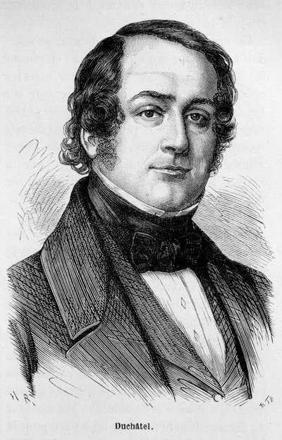 तन्नेगुय डुचटेल का पोर्ट्रेट (1803-1867), फ्रांसीसी राजनीतिज्ञ। द्वारा अज्ञात कलाकार