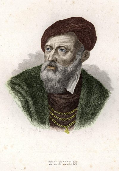 टिज़ियानो वेसेलियो (द टिटियन) का पोर्ट्रेट (1490 - 1576) द्वारा अज्ञात कलाकार