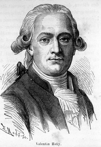 एक फ्रांसीसी शिक्षाशास्त्री (1745-1822) वैलेन्टिन हौय का पोर्ट्रेट, उन्होंने खुद को नेत्रहीनों की शिक्षा के लिए समर्पित कर दिया। द्वारा अज्ञात कलाकार