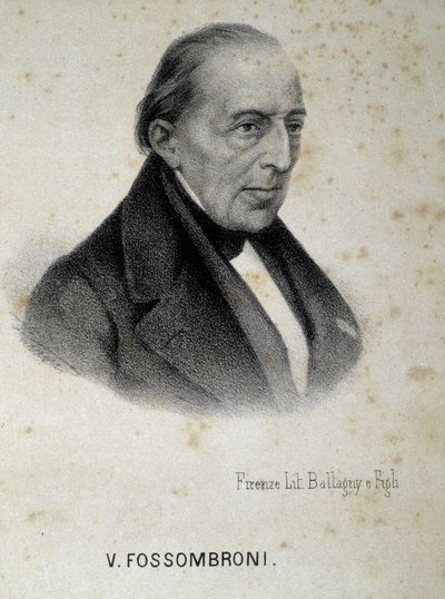 विक्टोरियो फोसोम्ब्रोनी (1754 - 1844) का पोर्ट्रेट, इतालवी इंजीनियर, अर्थशास्त्री और बुद्धिजीवी। द्वारा अज्ञात कलाकार