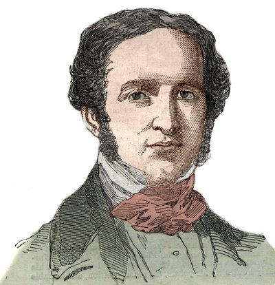 विलियम हिक्लिंग प्रेस्कॉट का पोर्ट्रेट (1796-1859), अमेरिकी इतिहासकार। द्वारा अज्ञात कलाकार