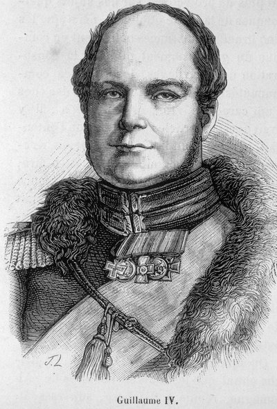 विलियम IV (1765 - 1837), इंग्लैंड और आयरलैंड के राजा का पोर्ट्रेट द्वारा अज्ञात कलाकार