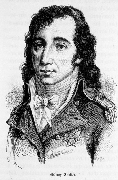 विलियम सिडनी स्मिथ का पोर्ट्रेट (1764-1840), अंग्रेजी एडमिरल। द्वारा अज्ञात कलाकार