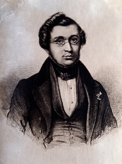 अंग्रेजी संगीतकार एडोल्फ एडम (1803-1856) का चित्र उत्कीर्णन। 19वीं सदी बोलोग्ना, सिविक ग्रंथ सूची संग्रहालय द्वारा अज्ञात कलाकार
