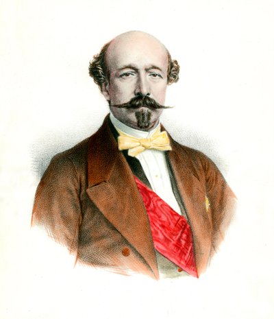 ड्यूक ऑफ मोर्नी का पोर्ट्रेट (1811-1865) फ्रांसीसी राजनीतिज्ञ। द्वारा अज्ञात कलाकार