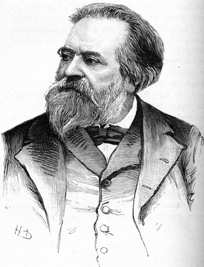 लेखक पॉल बोकेज का पोर्ट्रेट (1822-1887) द्वारा अज्ञात कलाकार