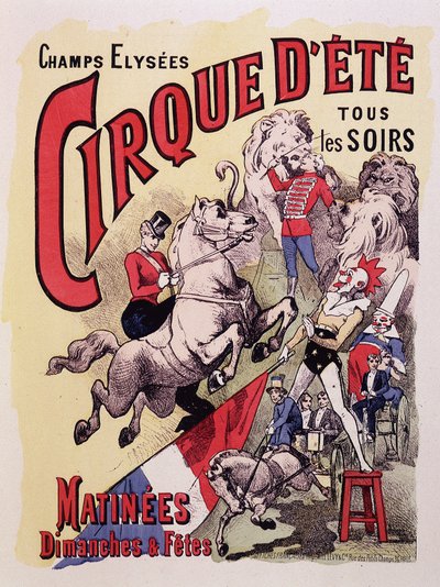 Cirque d'Ete des Champs-Elysees . का पोस्टर द्वारा अज्ञात कलाकार