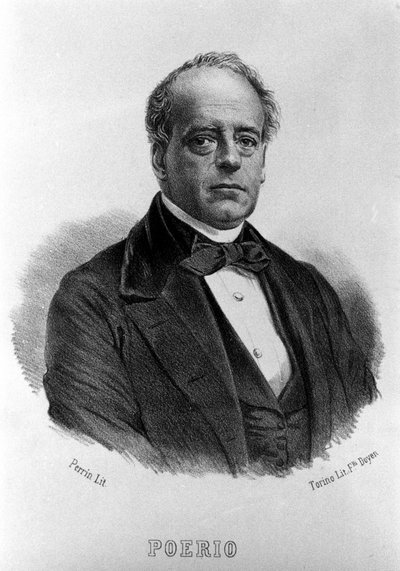 रिसोर्गिमेंटो: कार्लो पोएरियो का चित्र (1803-1867), इतालवी क्रांतिकारी। 19वीं शताब्दी का उत्कीर्णन। द्वारा अज्ञात कलाकार