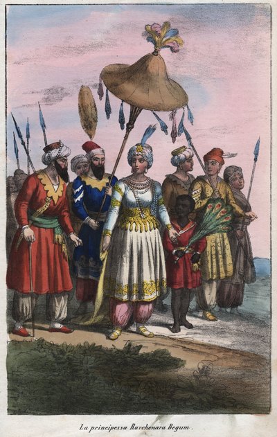 रोशनारा बेगम 1617-1671 (रोशन आरा बेगम) - मुगल साम्राज्य की शाही राजकुमारी - ब्रह्मांड के सभी लोगों के "" रीति-रिवाजों और रीति-रिवाजों से उत्कीर्ण। वह सरकार का इतिहास है, कानूनों का, मिलिशिया का, सभी राष्ट्रों के धर्म का सबसे राजाओं से द्वारा अज्ञात कलाकार