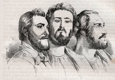 सेंट-साइमोनियनवाद - सेंट-साइमोनियनवाद - सेंट सिमोनियन - चार्ल्स ड्यूवेरियर (1803-1866) - एमिल बारौल्ट (1799-1869) - मिशेल शेवेलियर (1806-1879 - "हिस्टोइरे डी डिक्स उत्तर: 1830-1840" में 1882 का उत्कीर्णन) "लुई -सफेद (1811-1882) द्वारा अज्ञात कलाकार