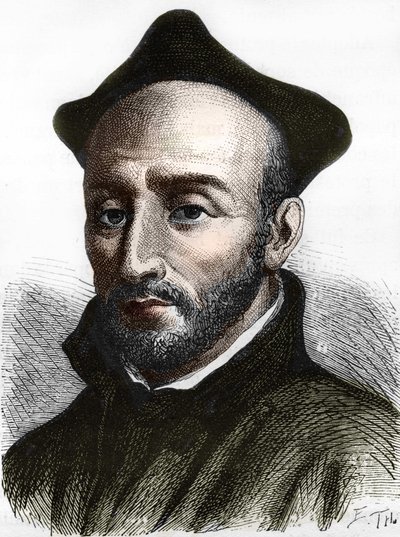 लोयोला के संत इग्नाटियस (1491-1556), सोसाइटी ऑफ जीसस के संस्थापक। द्वारा अज्ञात कलाकार