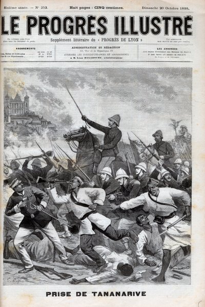 एंटानानारिवो लेना - फ्रांसीसी सेना ने एंटानानारिवो पर आक्रमण किया 1895 - कॉन्क्वेट डी मेडागास्कर। - ३० सितंबर १८९५ को फ्रांसीसी अभियान दल द्वारा तानानारिव पर कब्जा - १८९५ में "" ले प्रोग्रेस इलस्ट्रेटेड"" द्वारा अज्ञात कलाकार