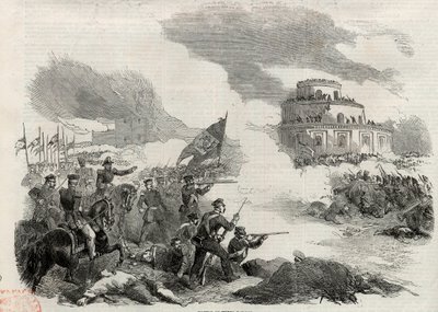अप्रैल 1852 में मोंटे कैसरोस की लड़ाई - जस्टो जोस डी उर्कीज़ा (1801-70) का विद्रोह; अर्जेंटीना के तानाशाह जुआन मैनुअल डी रोजस (1793-1877) के खिलाफ - कैसरोस की लड़ाई, या 3 फरवरी को मोंटे कैसरो की लड़ाई द्वारा अज्ञात कलाकार