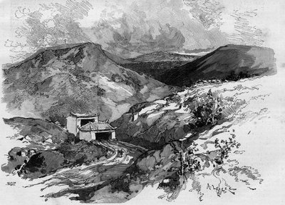 टोंकिन सीमा पर चीन का द्वार। 1885 में "द इलस्ट्रस वर्ल्ड" में उत्कीर्णन। द्वारा अज्ञात कलाकार