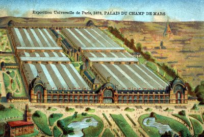 1878 में पेरिस के यूनिवर्सल एस्पोज़िशन में पालिस डू चैंप डी मार्स द्वारा अज्ञात कलाकार