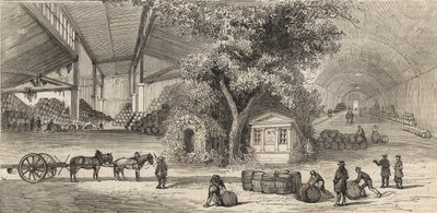 1861 में पेरिस में वाइन वेयरहाउस - गुफाएं - द्वारा अज्ञात कलाकार