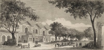 1861 में पेरिस में वाइन वेयरहाउस - एउक्स डे विए डिस्ट्रिक्ट द्वारा अज्ञात कलाकार