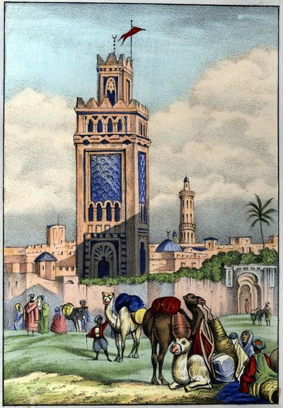 1840 में अल्जीरिया में ओरान शहर। लियोन गैलिबर्ट द्वारा "ल'अल्जीरी एंसीन एट मॉडर्न" में। 1846 रंग में इतालवी संस्करण। द्वारा अज्ञात कलाकार