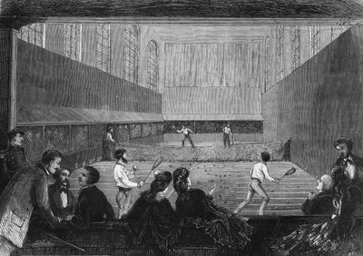 1873 में पेरिस में तुइलरीज टैरेस पर पाम गेम रूम। द्वारा अज्ञात कलाकार
