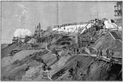 1887 में पेरिस में मोंटमार्ट्रे का दक्षिण समर्थन कार्य करता है। द्वारा अज्ञात कलाकार