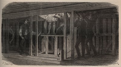 थिएटर ट्रिक्स - निगलना - 1875 . का उत्कीर्णन द्वारा अज्ञात कलाकार